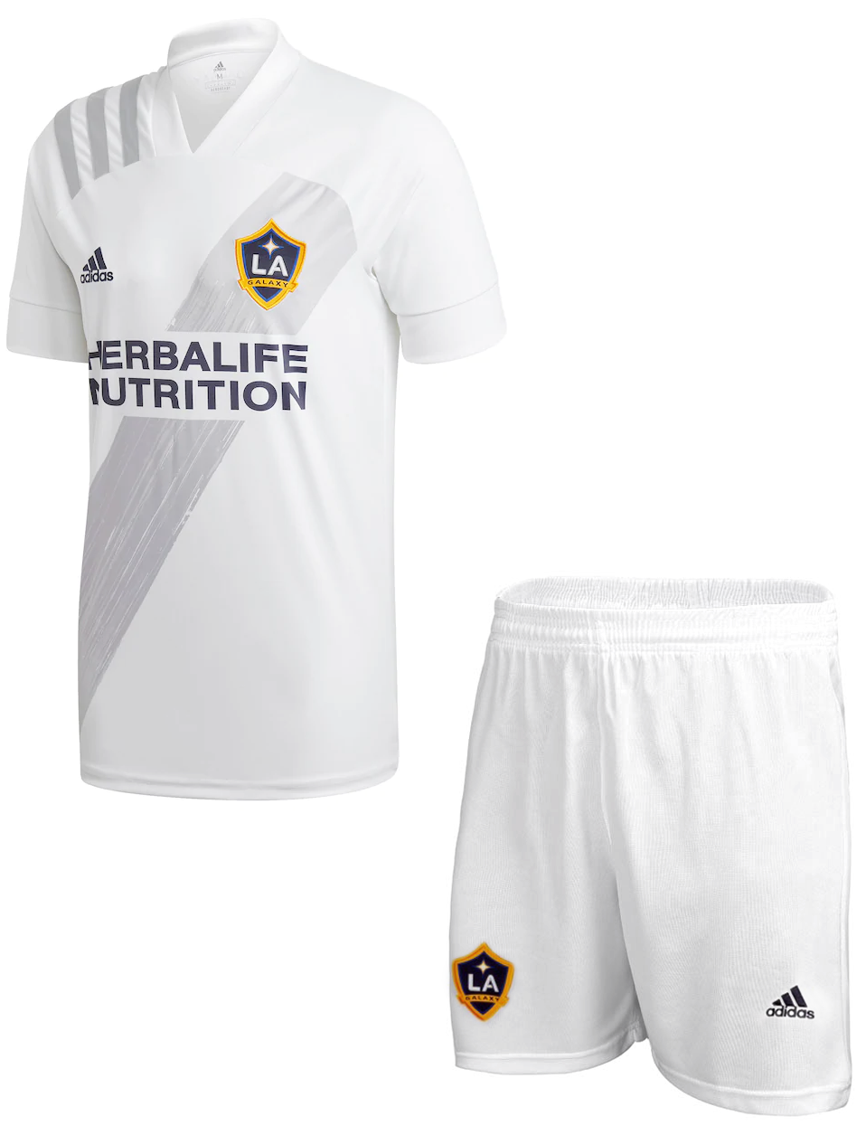 Kit infantil oficial Adidas Los Angeles Galaxy 2020 I jogador